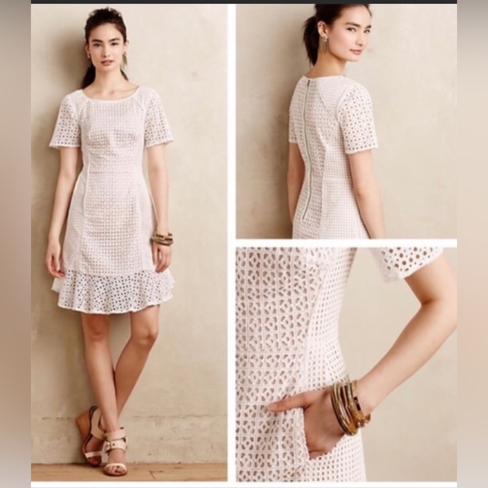 Anthropologie |  HD in Paris Georgia Cotton Eyelet Dress